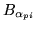 $\displaystyle B_{\alpha_{pi}}$