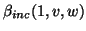 $\displaystyle \beta_{inc}(1,v,w)$