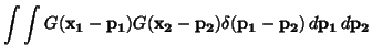 $\displaystyle \int \int G(\ensuremath{\mathbf{x_1}}- \ensuremath{\mathbf{p_1}})...
...emath{\mathbf{p_2}})
\, d\ensuremath{\mathbf{p_1}}\, d\ensuremath{\mathbf{p_2}}$