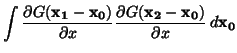 $\displaystyle \int \frac{\partial G(\ensuremath{\mathbf{x_1}}- \ensuremath{\mat...
...hbf{x_2}}- \ensuremath{\mathbf{x_0}})}{\partial x}\, d\ensuremath{\mathbf{x_0}}$