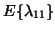 $\displaystyle E\{ \lambda_{11} \}$