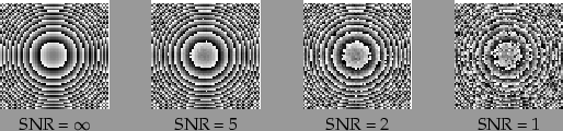 \begin{figure*}\begin{center}
\begin{tabular}{ccccccc}
\psfig{figure=s0_ax.ps, w...
... & & SNR = 5 & & SNR = 2 & & SNR = 1 \\
\end{tabular}\end{center}\end{figure*}