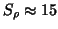 $ S_{\rho}\approx 15$