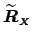 $ \widetilde{\mbox{\protect\boldmath $R$}}_{\mbox{\tiny $\mbox{\protect\boldmath $X$}$}}$