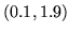 $ (0.1,1.9)$