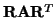 $ \vec{R}\vec{A}\vec{R}^T$
