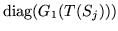 $ \mathrm{diag}(G_1(T(S_j)))$